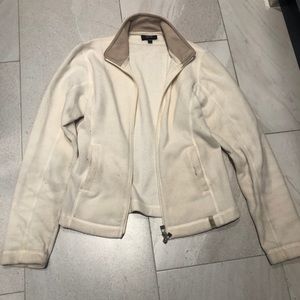 Jacob Cream Zip Up Fleece Sweater